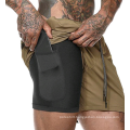 Breathable mens apparel customized mens shorts with pocket